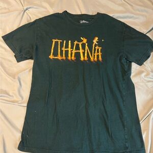 Disney Men's Green Graphic T-Shirt